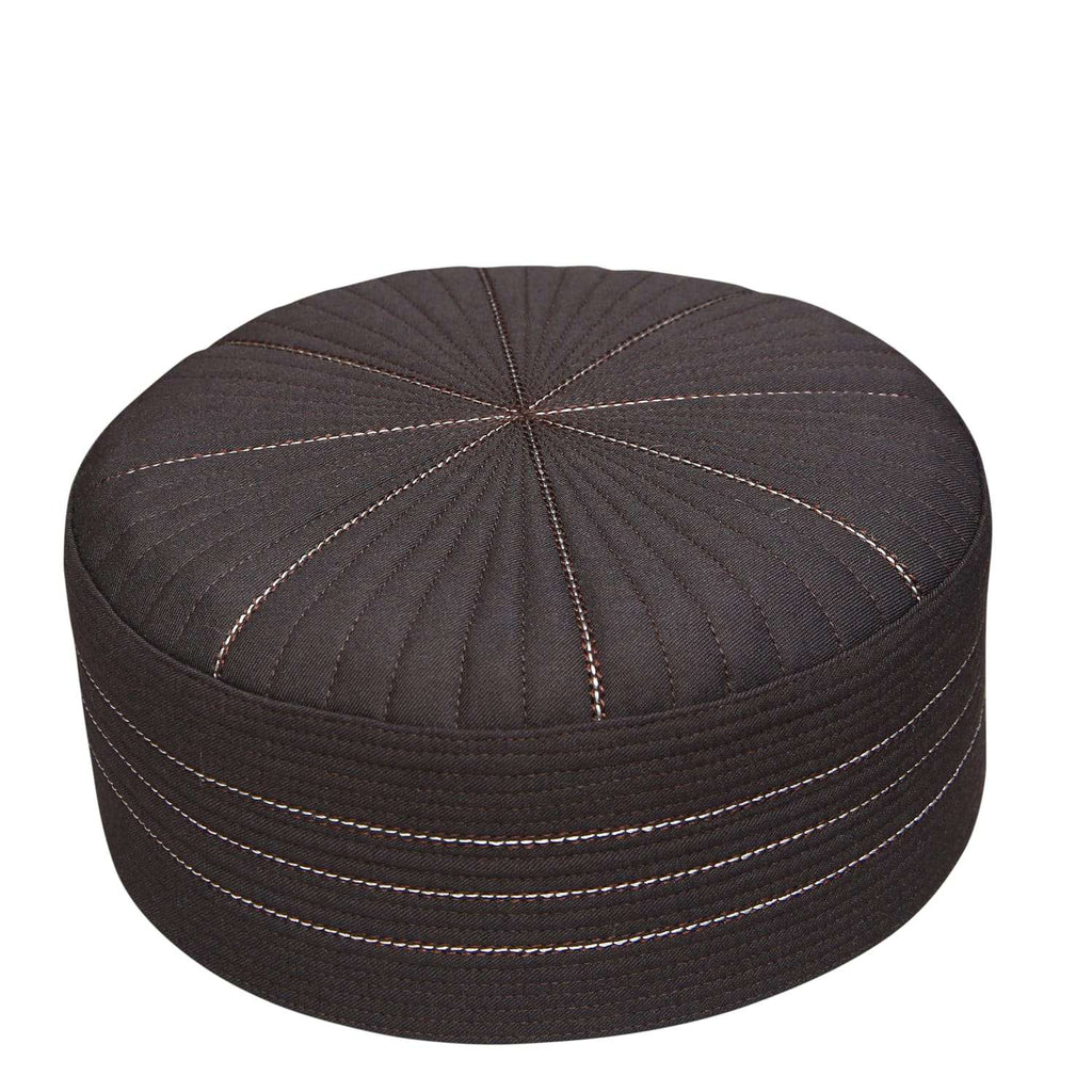 Bin Fiaz Urwa Premium Structured Kufi Hat - Royal Muslim Men’s Prayer Cap