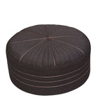 Bin Fiaz Urwa Premium Structured Kufi Hat - Royal Muslim Men’s Prayer Cap