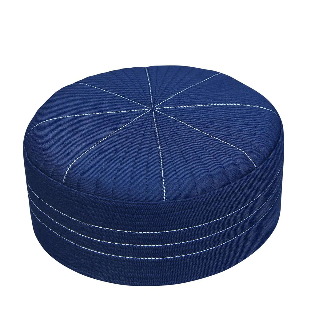 Bin Fiaz Urwa Premium Structured Kufi Hat - Royal Muslim Men’s Prayer Cap