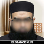 Muslim Nalain Pak Premium Structured Kufi Hat - Traditional Islamic Headwear for Men