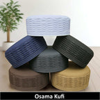 Bin Fiaz Osama Premium Structured Kufi Hat - Islamic Traditional Headwear for Men