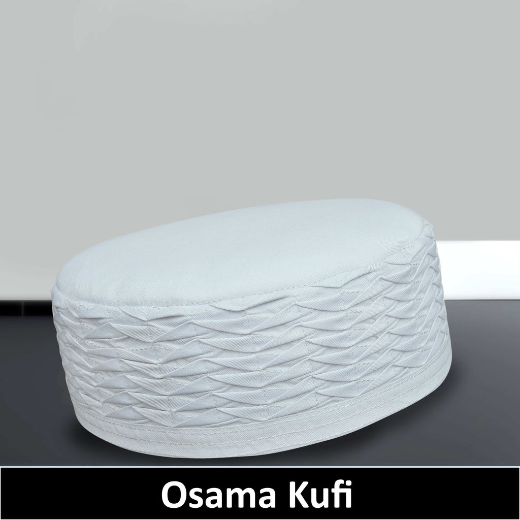 Bin Fiaz Osama Premium Structured Kufi Hat - Islamic Traditional Headwear for Men