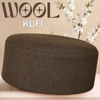 Bin Fiaz Jamal Premium Wool Kufi Hat - Warm Winter Islamic Cap & Traditional Headwear for Men