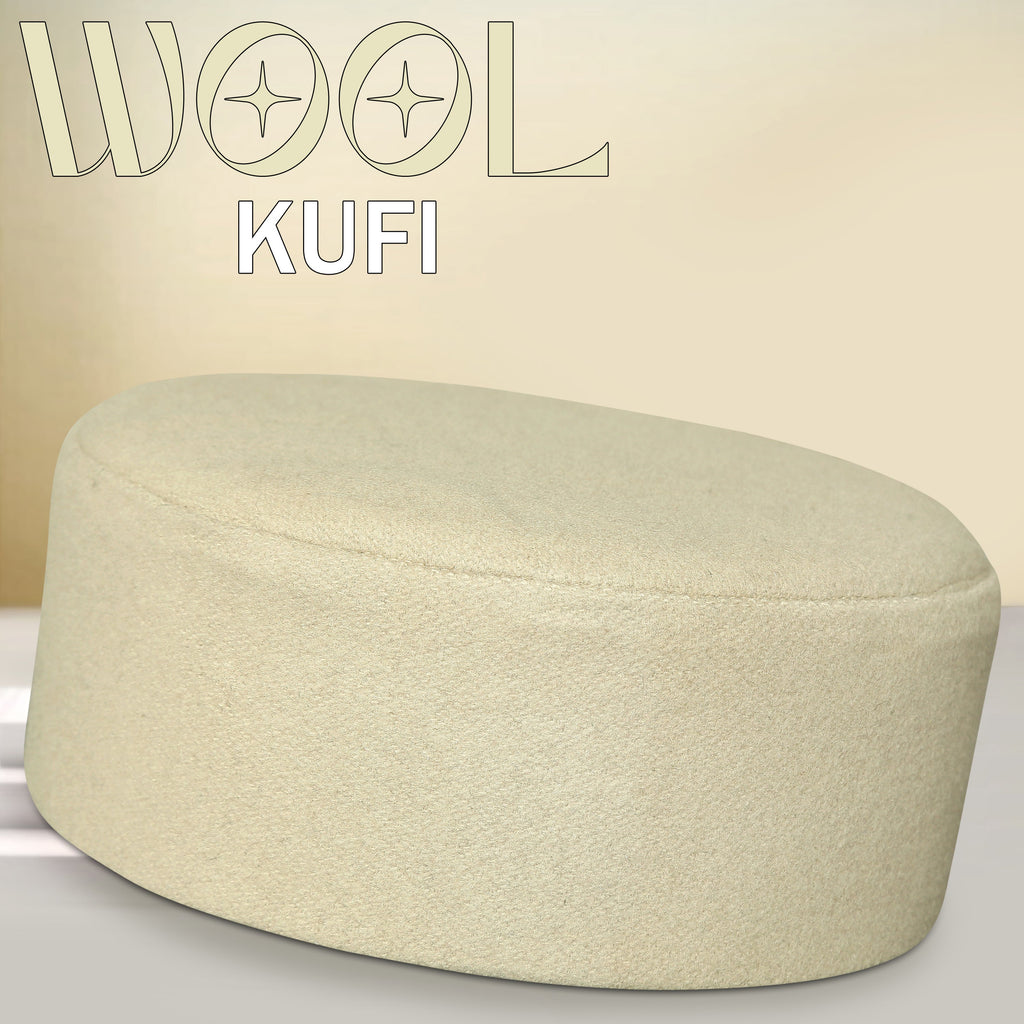 Bin Fiaz Jamal Premium Wool Kufi Hat - Warm Winter Islamic Cap & Traditional Headwear for Men