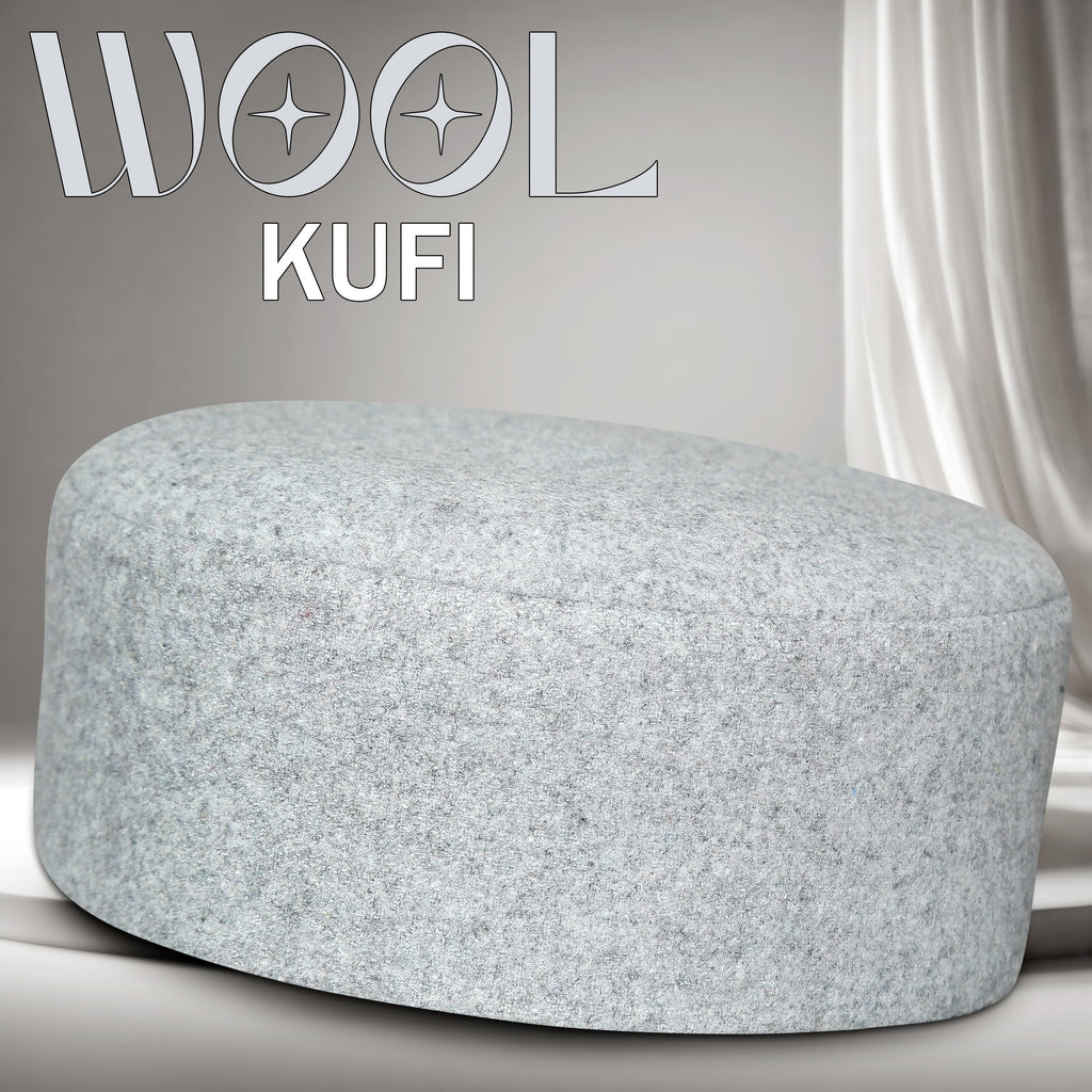Bin Fiaz Jamal Premium Wool Kufi Hat - Warm Winter Islamic Cap & Traditional Headwear for Men