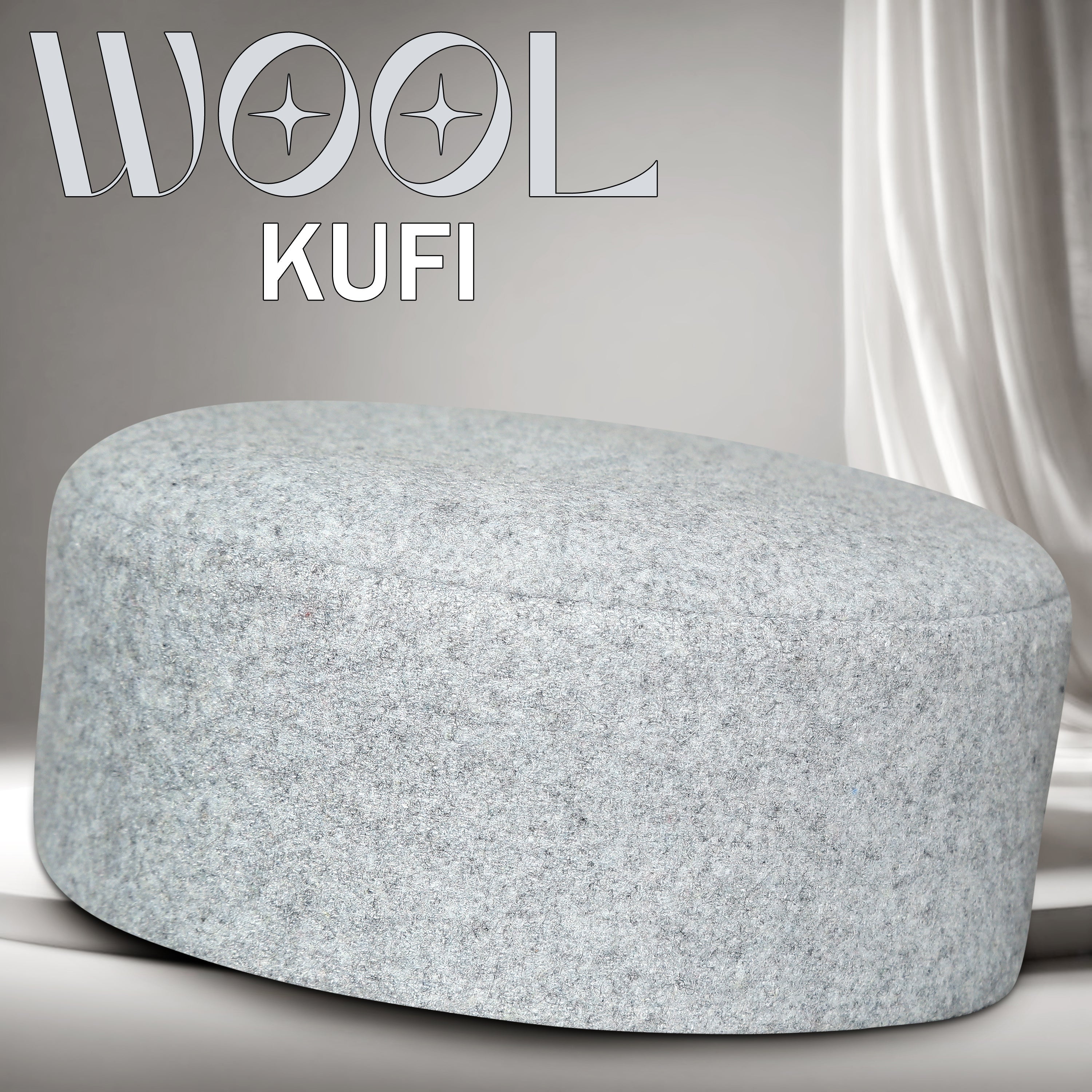 Bin Fiaz Jamal Premium Wool Kufi Hat - Warm Winter Islamic Cap & Traditional Headwear for Men