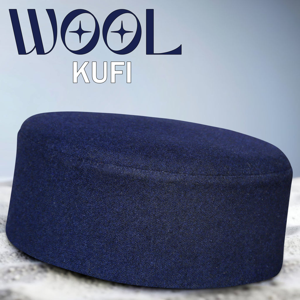 Bin Fiaz Jamal Premium Wool Kufi Hat - Warm Winter Islamic Cap & Traditional Headwear for Men