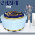 Men’s Premium Shami Cap SH-002 - Traditional Embroidered Islamic Prayer Kufi Hat for Men