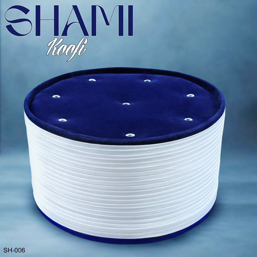 Men’s Premium Shami Cap SH-006 - Turkish Style Muslim Imamah Kufi Hat for Prayer