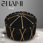Men’s Premium Shami Cap SH-008 - Islamic Traditional Turban Style Turkish Kufi Hat for Men