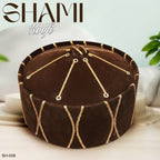 Men’s Premium Shami Cap SH-008 - Islamic Traditional Turban Style Turkish Kufi Hat for Men