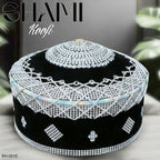 Men’s Premium Shami Cap SH-0010 - Traditional Islamic Imamah Style Turkish Kufi Hat for Men