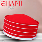 Men’s Premium Shami Cap SH-0011 - Traditional Islamic Imamah Style Turkish Kufi Hat for Men