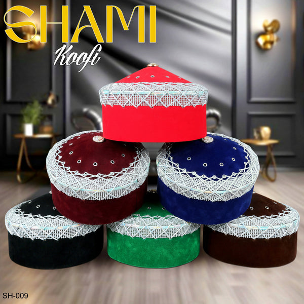 Men’s Premium Shami Cap SH-009 - Traditional Islamic Imamah Style Turkish Kufi Hat for Men