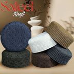 Muslim Saleel Premium Structured Kufi Hat - New Elegant Design Islamic Prayer Cap for Men