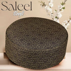 Muslim Saleel Premium Structured Kufi Hat - New Elegant Design Islamic Prayer Cap for Men
