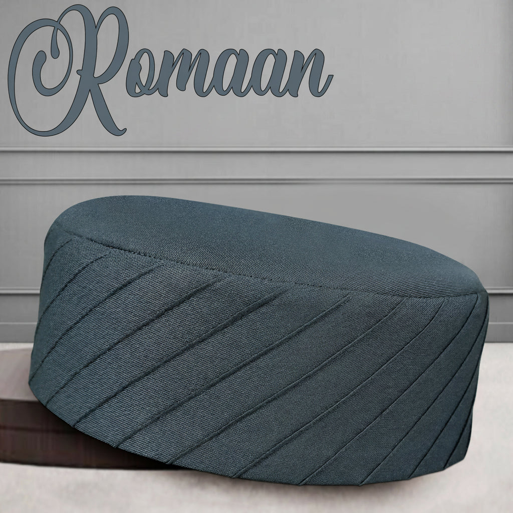 Muslim Romaan Premium Prayer Kufi Hat for Men - High Quality Islamic Cap for Salah & Elegant Namaz Topi