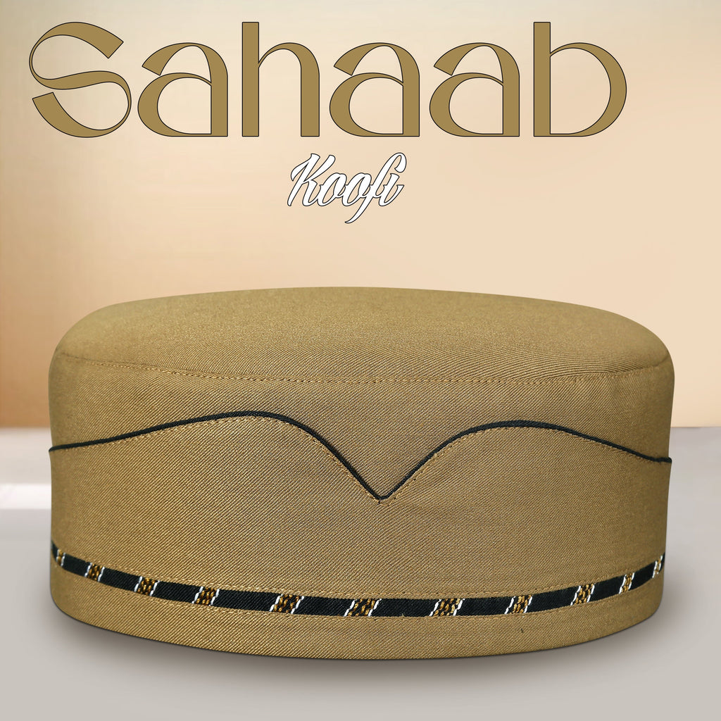 Muslim Sahaab Premium Breathable Prayer Kufi Hat - Luxury Lightweight Muslim Cap for Everyday Wear & Namaz