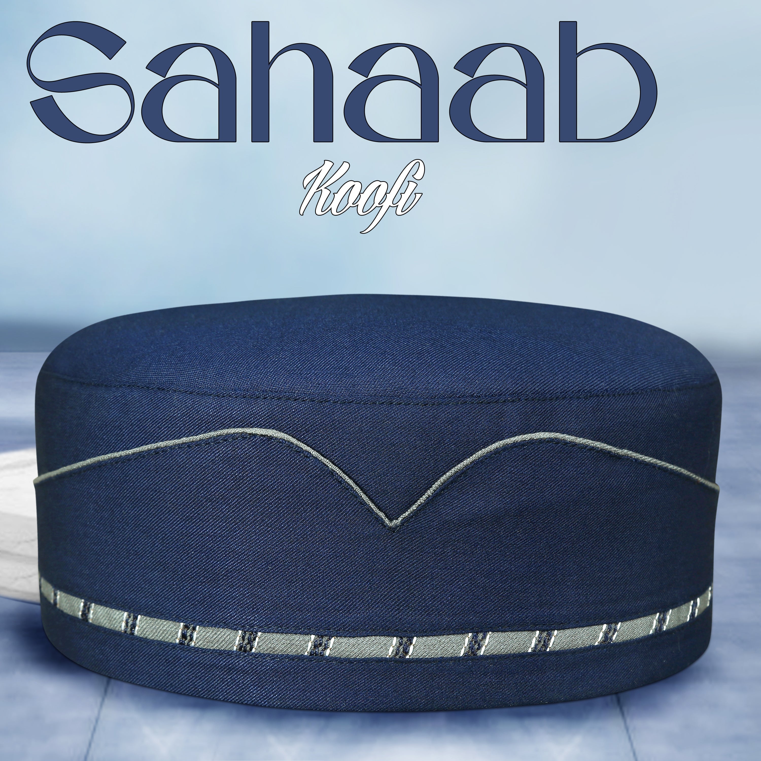 Muslim Sahaab Premium Breathable Prayer Kufi Hat - Luxury Lightweight Muslim Cap for Everyday Wear & Namaz