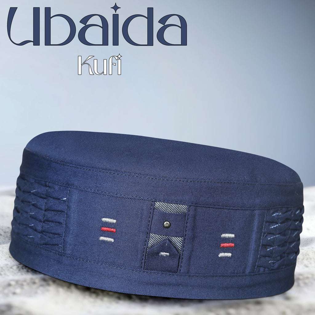 Ubaida Muslim Prayer Kufi For Men - Premium Islamic Salah Cap | Soft & Comfortable Daily Namaz Topi