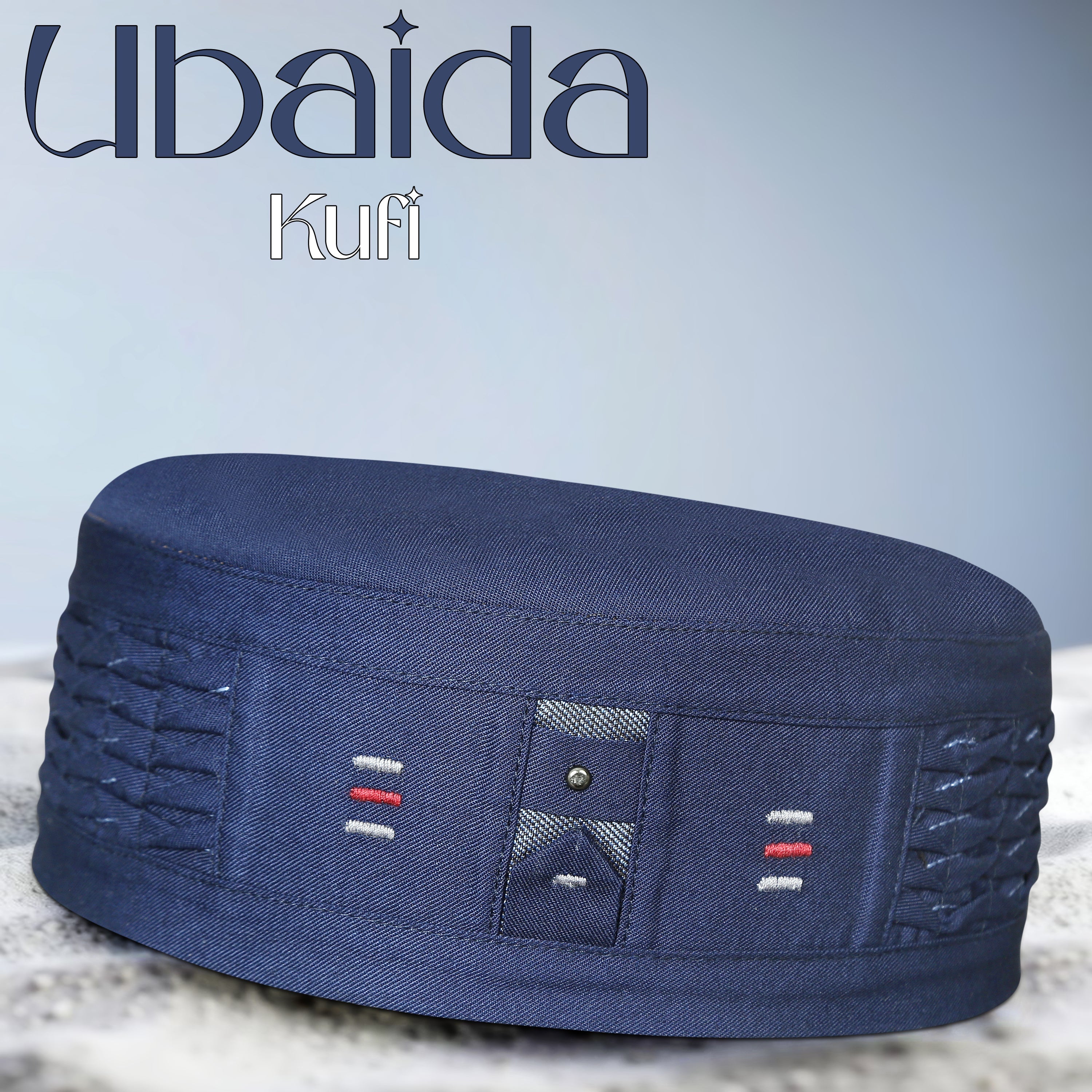 Ubaida Muslim Prayer Kufi For Men - Premium Islamic Salah Cap | Soft & Comfortable Daily Namaz Topi