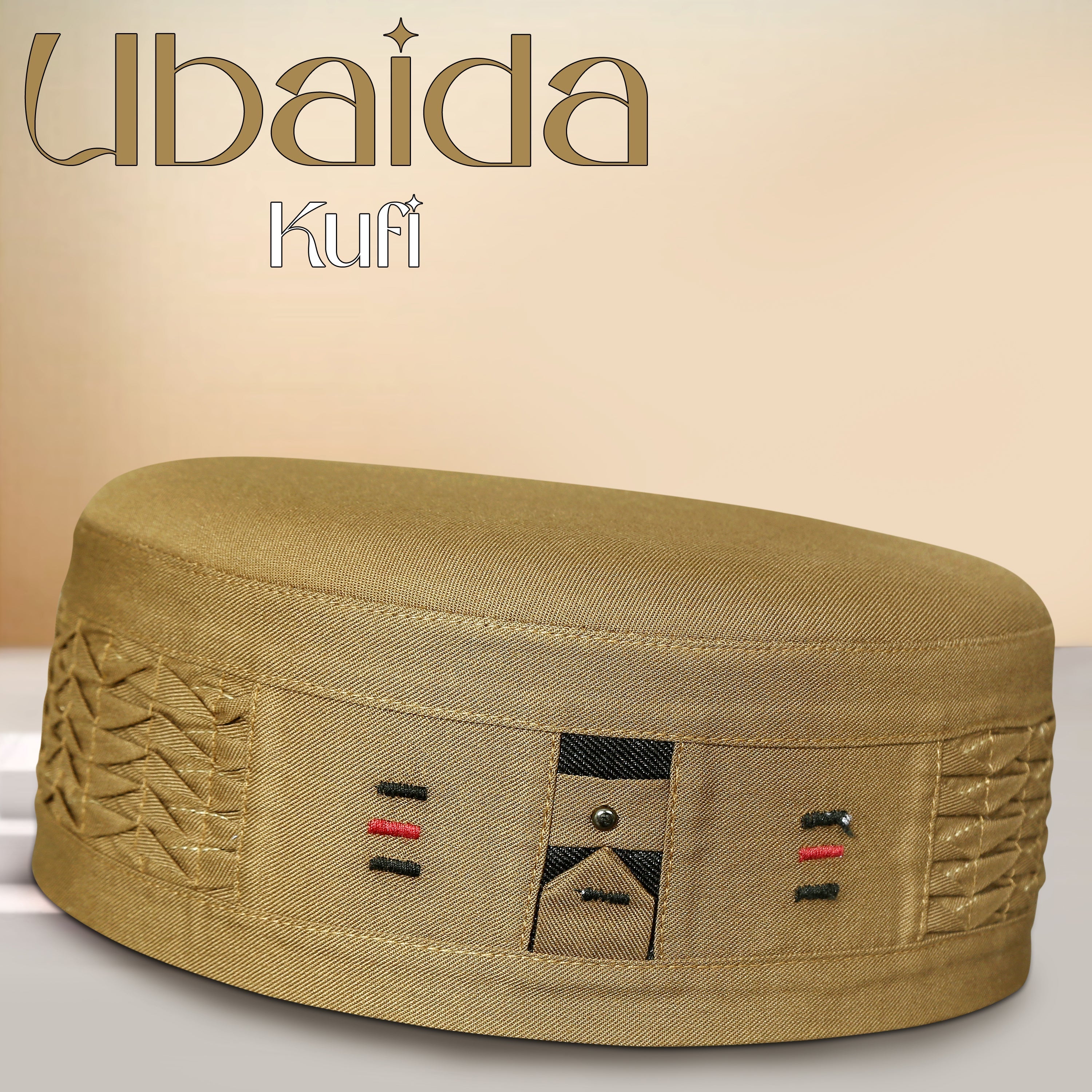 Ubaida Muslim Prayer Kufi For Men - Premium Islamic Salah Cap | Soft & Comfortable Daily Namaz Topi