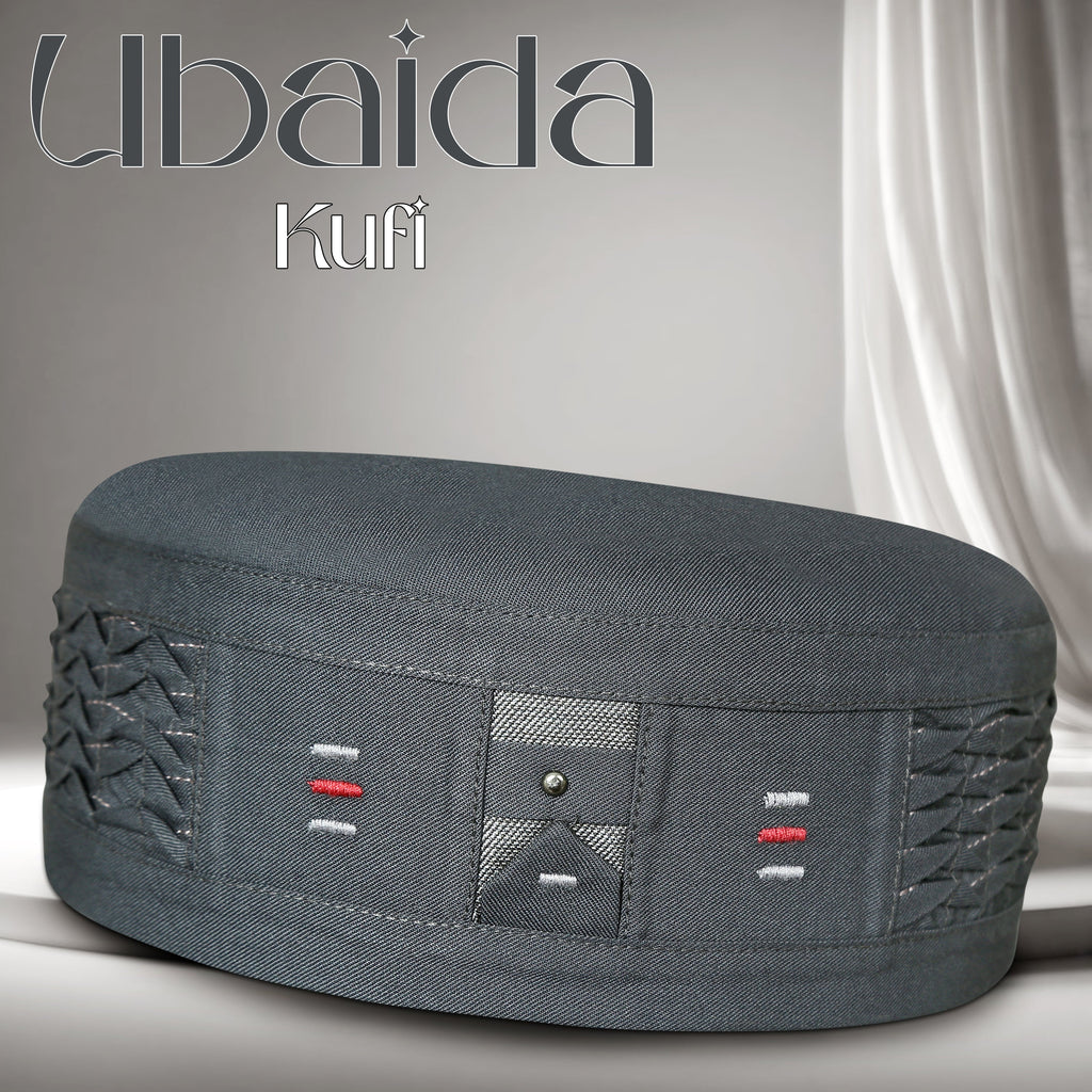 Ubaida Muslim Prayer Kufi For Men - Premium Islamic Salah Cap | Soft & Comfortable Daily Namaz Topi
