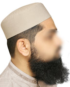 Bin Fiaz Badar Rigid Structured Kufi Hat | Traditional Turkish Style Muslim Prayer Cap for Men