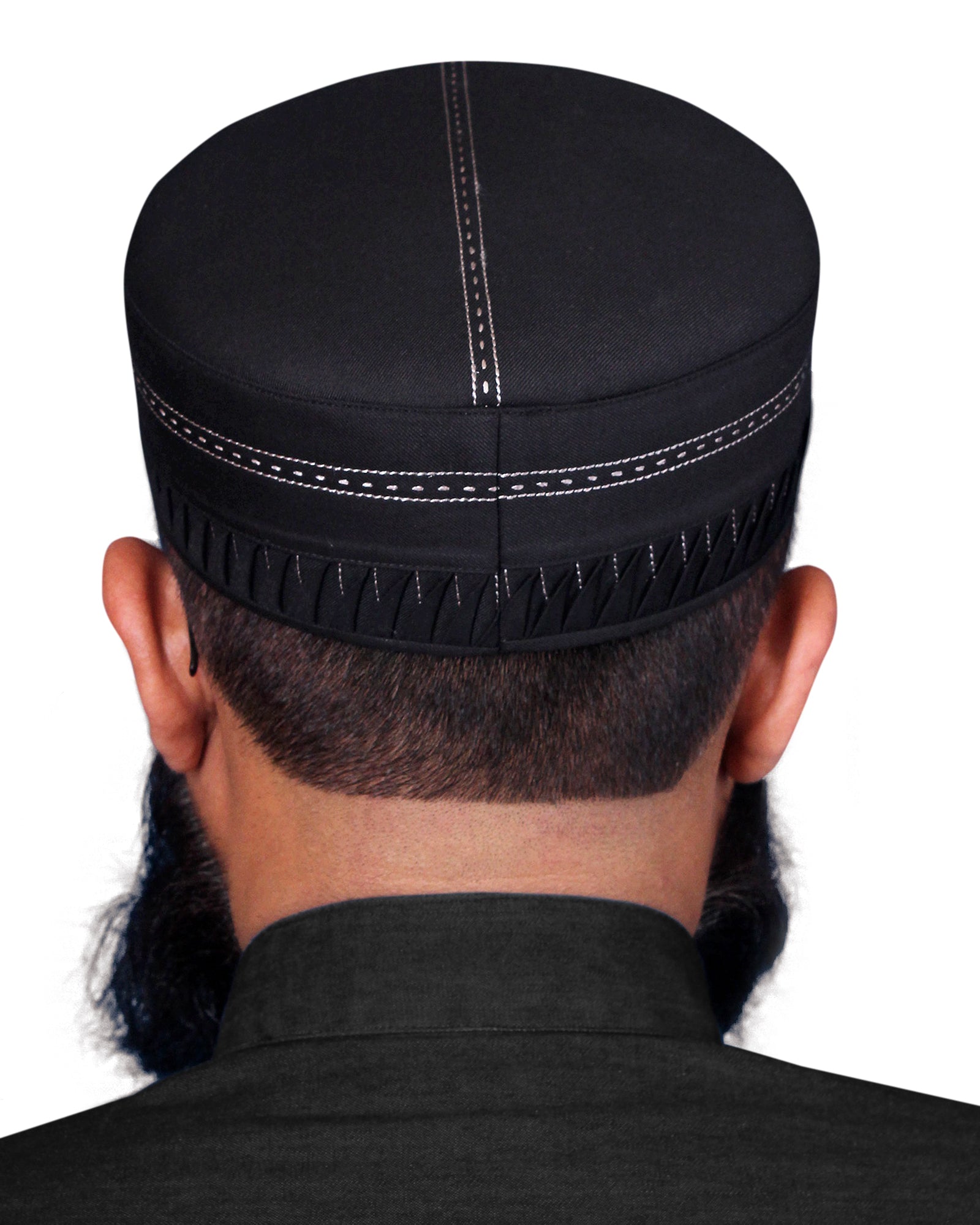 Classic Men's Islamic Aashun Kufi Cap – Premium Polyester-Cotton Blend Prayer Hat – Lightweight Modest Headwear