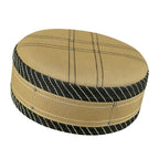 Bin Fiaz Aswad Premium Stitched Kufi Hat for Men - New Design Muslim Cap & Islamic Prayer Topi