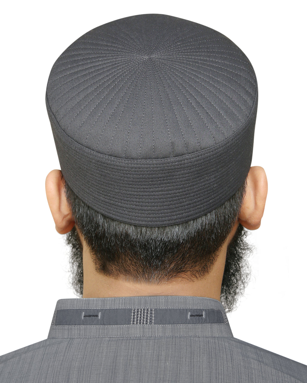 Bin Fiaz Badar Rigid Structured Kufi Hat | Traditional Turkish Style Muslim Prayer Cap for Men