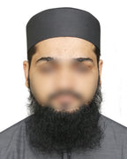 Bin Fiaz Badar Rigid Structured Kufi Hat | Traditional Turkish Style Muslim Prayer Cap for Men