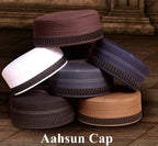 Classic Men's Islamic Aashun Kufi Cap – Premium Polyester-Cotton Blend Prayer Hat – Lightweight Modest Headwear