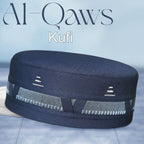 Bin Fiaz Al-Qaws Stitched Kufi – Premium Namaz Topi – Premium Islamic Prayer Cap - Premium Stitched Kufi Hat