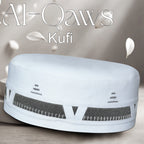 Bin Fiaz Al-Qaws Stitched Kufi – Premium Namaz Topi – Premium Islamic Prayer Cap - Premium Stitched Kufi Hat
