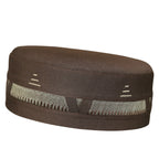 Bin Fiaz Al-Qaws Stitched Kufi – Premium Namaz Topi – Premium Islamic Prayer Cap - Premium Stitched Kufi Hat