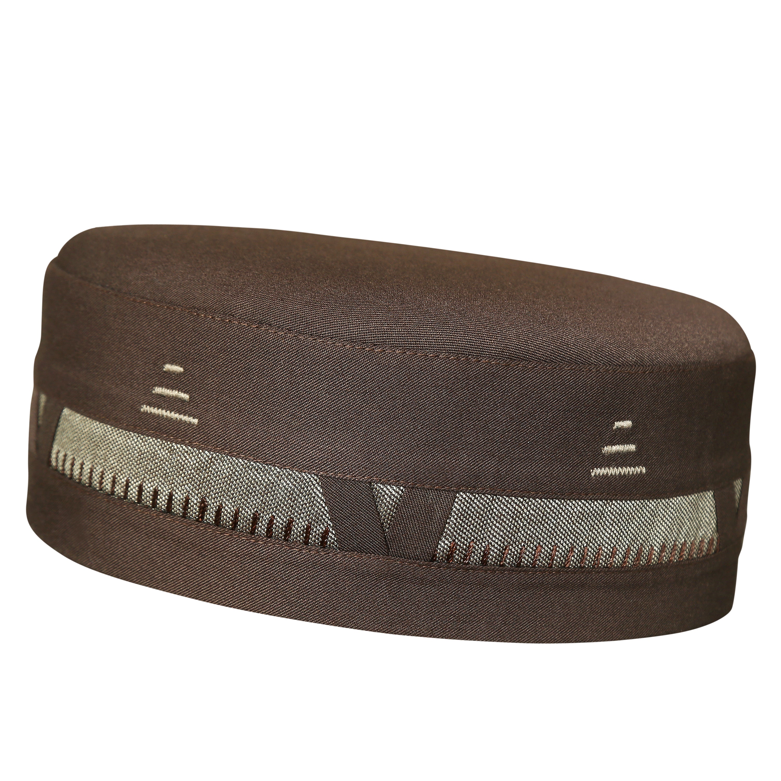 Bin Fiaz Al-Qaws Stitched Kufi – Premium Namaz Topi – Premium Islamic Prayer Cap - Premium Stitched Kufi Hat