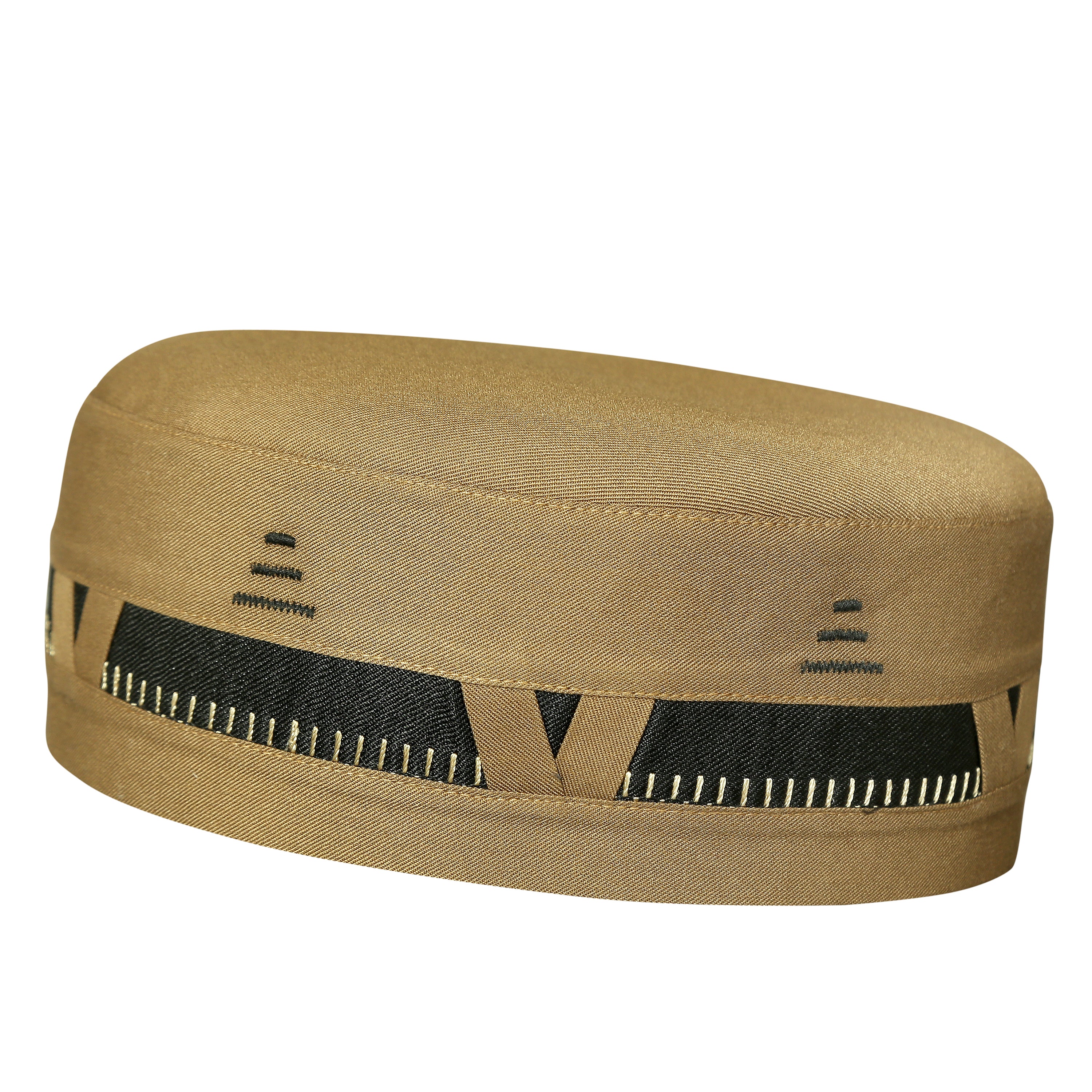 Bin Fiaz Al-Qaws Stitched Kufi – Premium Namaz Topi – Premium Islamic Prayer Cap - Premium Stitched Kufi Hat
