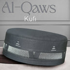 Bin Fiaz Al-Qaws Stitched Kufi – Premium Namaz Topi – Premium Islamic Prayer Cap - Premium Stitched Kufi Hat