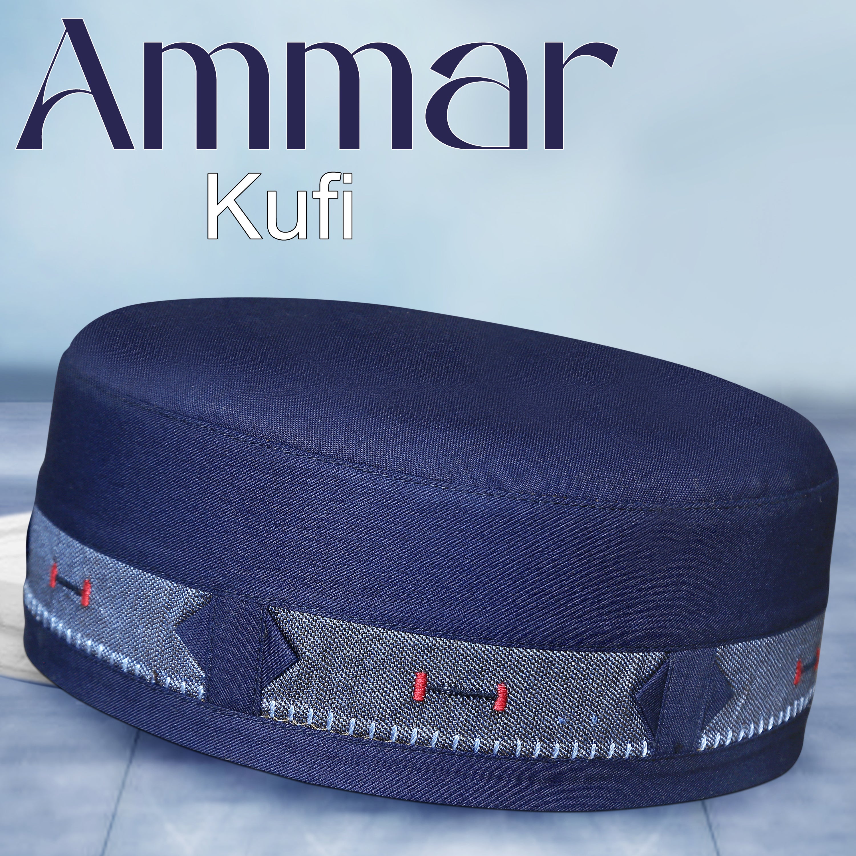 Bin Fiaz Ammar Premium Kufi Hat - Muslim Prayer Kufi for Men - Premium Islamic Salah Cap -  Comfortable Daily Namaz Topi