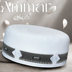 Bin Fiaz Ammar Premium Kufi Hat - Muslim Prayer Kufi for Men - Premium Islamic Salah Cap -  Comfortable Daily Namaz Topi