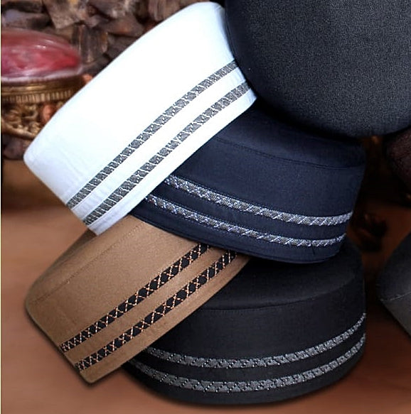 Bin Fiaz Arham Premium Stitched Kufi Hat for Men - High-Quality Islamic Prayer Cap & Daily Namaz Topi