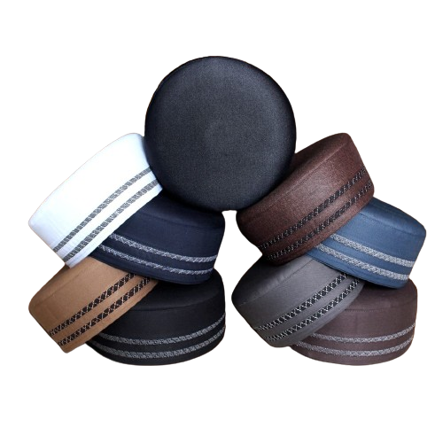 Bin Fiaz Arham Premium Stitched Kufi Hat for Men - High-Quality Islamic Prayer Cap & Daily Namaz Topi