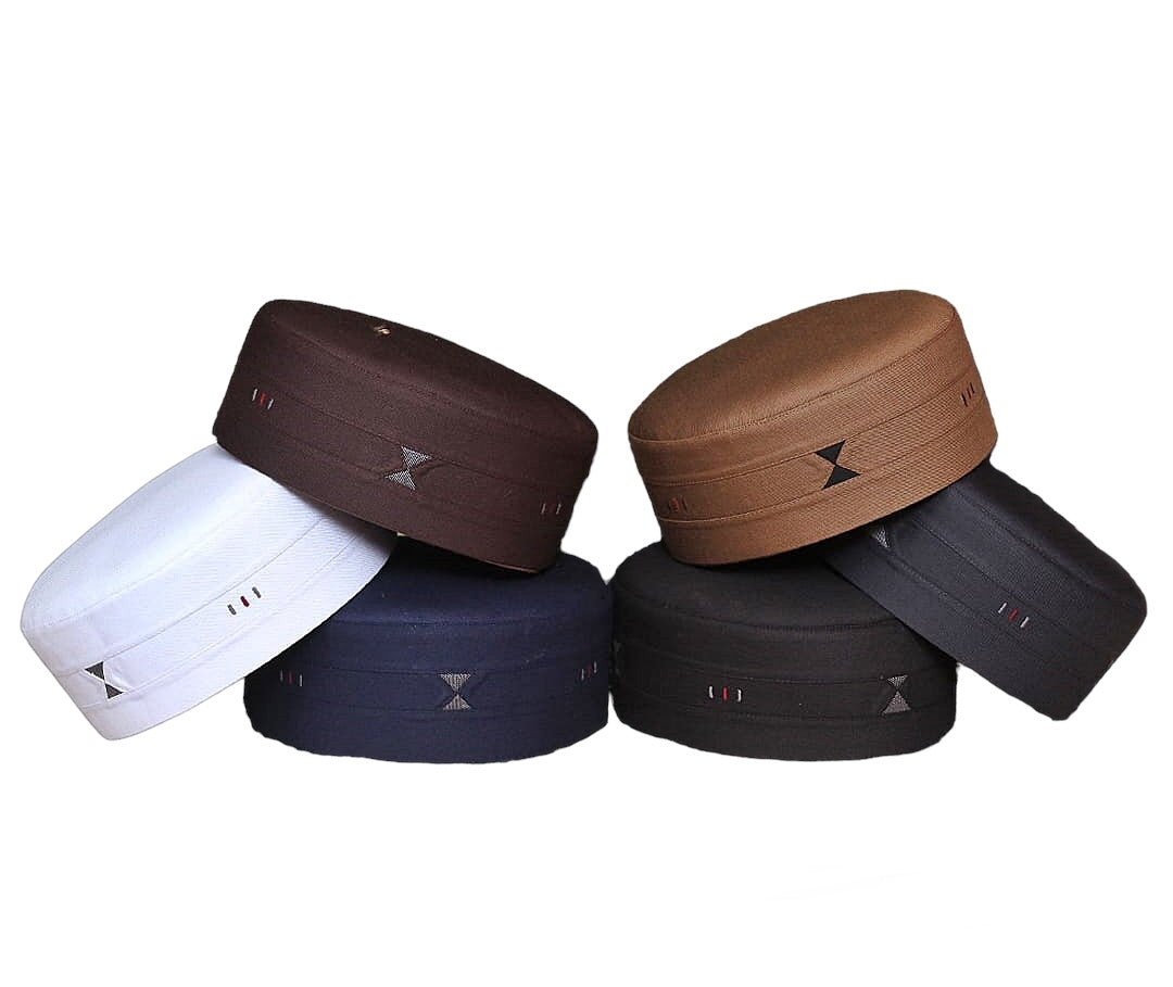 Bin Fiaz Arqam Premium Stitched Kufi Hat for Men - Islamic Caps for Daily Use & Prayer Topi