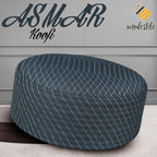 Bin Fiaz Asmar Premium Stitched Kufi Hat for Men - High-Quality Islamic Prayer Cap & Daily Namaz Topi