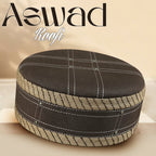 Bin Fiaz Aswad Premium Stitched Kufi Hat for Men - New Design Muslim Cap & Islamic Prayer Topi