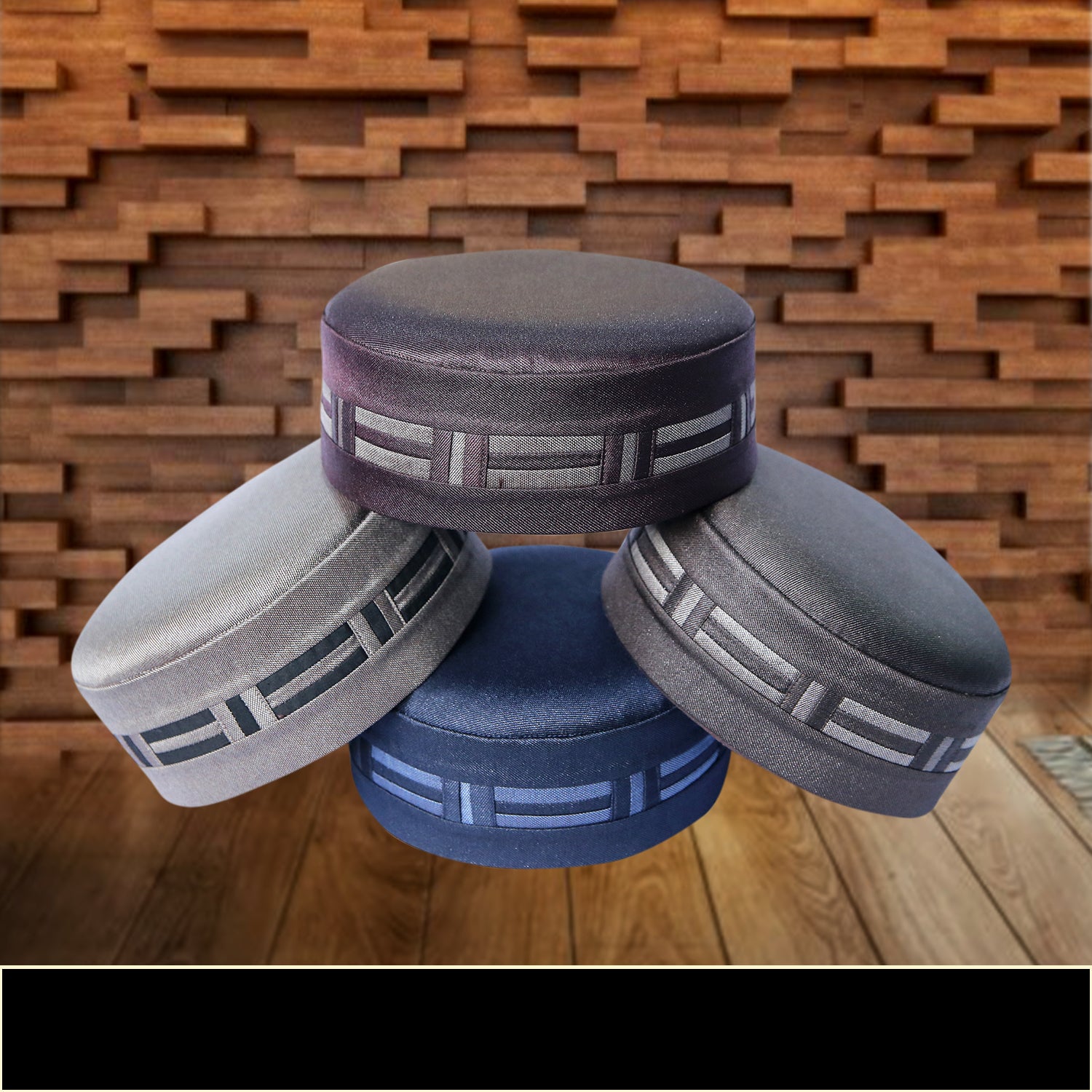 Bin Fiaz Atiq Premium Stitched Kufi Hat for Men - Quality Islamic Cap & Comfortable Namaz Topi