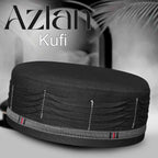 Bin Fiaz Azlan Premium Stitched Kufi Hat for Men - Breathable Islamic Salah Cap & Daily Namaz Topi