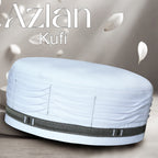 Bin Fiaz Azlan Premium Stitched Kufi Hat for Men - Breathable Islamic Salah Cap & Daily Namaz Topi