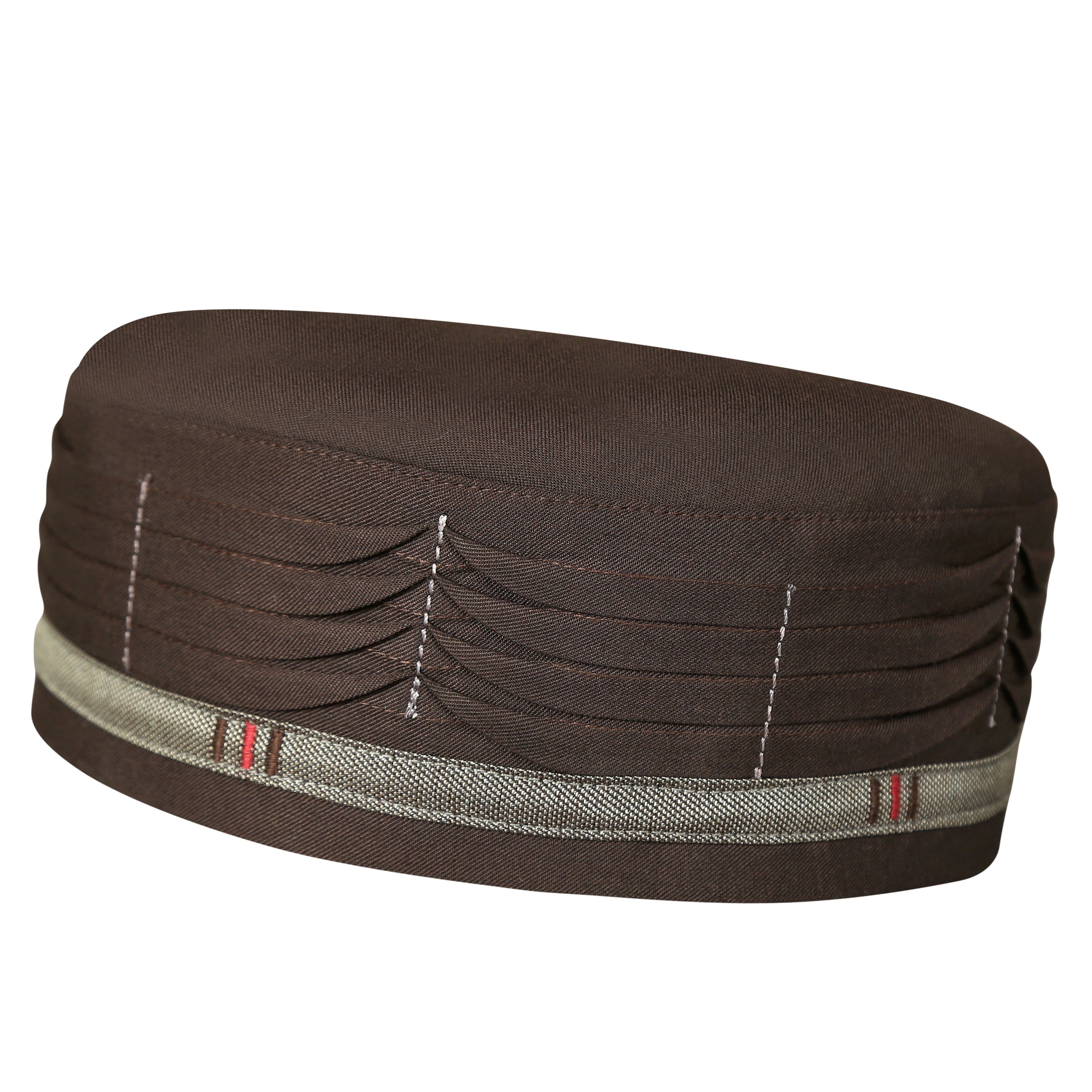 Bin Fiaz Azlan Premium Stitched Kufi Hat for Men - Breathable Islamic Salah Cap & Daily Namaz Topi